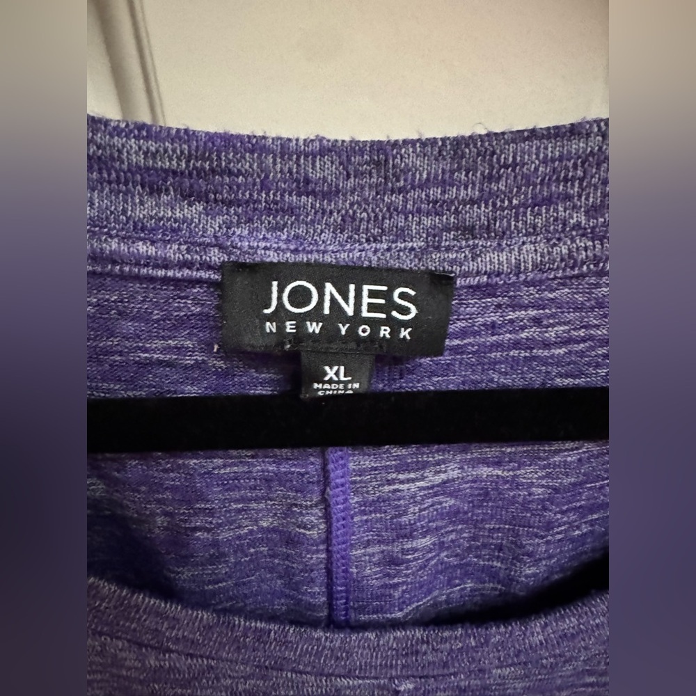 Jones New York Purple Women’s Knit Top - Picture 3 of 4